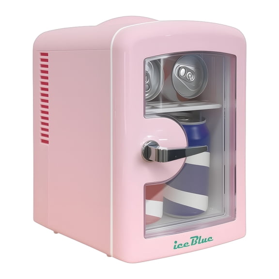 4-liter Portable Mini Refrigerator Freezer, Six 12-ounce Cans Compact Refrigerators, White