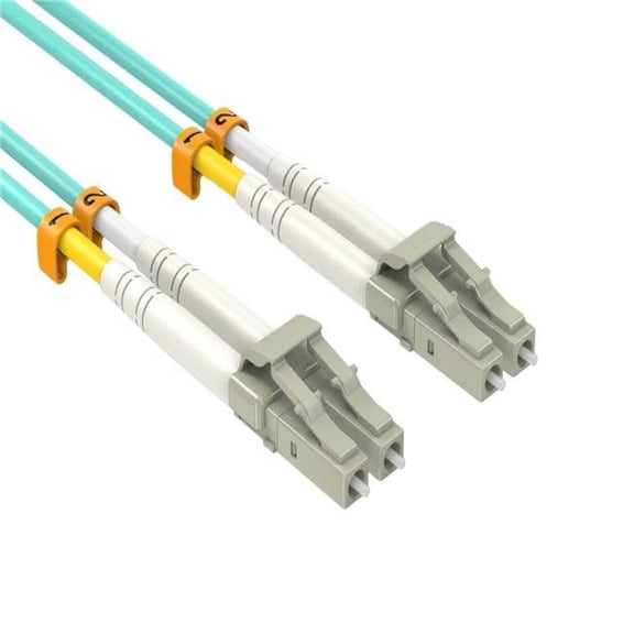 4 m 10Gb LC&LC Duplex 50-125 Multimode OM3 Fiber Optic Cable - Aqua