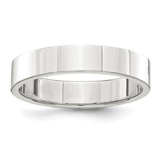 4 mm Sterling Silver Flat Band, Polished - Size 11.5
