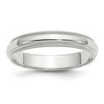 thumbnail image 1 of 4 mm Sterling Silver Half Round Milgrain Band, Size 11, 1 of 1