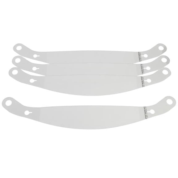 4 mm Thick Speedstack3 Tear Off Helmet Shield with Plastic Stilo ST5 Zero, Clear - Set of 12