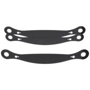 4 mm Thick Xstack Tear Off Helmet Shield with Straight Plastic Simpson, Smoke - Set of 3