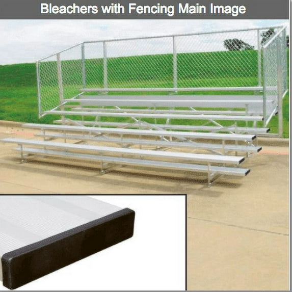 Athletic Connection 4 Row 15' Standard Bleacher With Seats 40 NB0415