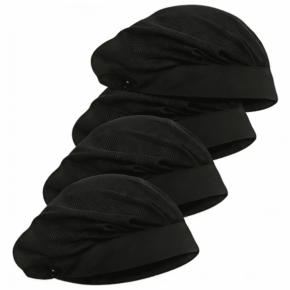 4 or 8 Pack Chef Hat Kitchen Cooking Chef Cap Adjustable Food Service Hair Nets Reusable Washable Mesh Bouffant Beanie