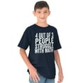 thumbnail image 1 of 4 out of 3 Struggle Math Nerd Humor Crewneck T Shirts Boy Girl Teen Brisco Brands XS, 1 of 6
