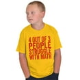 thumbnail image 1 of 4 out of 3 Struggle Math Nerd Humor Crewneck T Shirts Boy Girl Teen Brisco Brands XS, 1 of 6