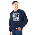 thumbnail image 1 of 4 out of 3 Struggle Math Nerd Humor Sweatshirt for Men or Women Brisco Brands X, 1 of 6