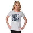 thumbnail image 1 of 4 out of 3 Struggle Math Nerd Humor Womens Slim Fit Graphic Tee Brisco Brands M, 1 of 4