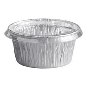 The Baker Celebrations Silver Ramekin Cups with Lids, 100 Count - Durable and Versatile for Baking, Food Storage, and Takeout