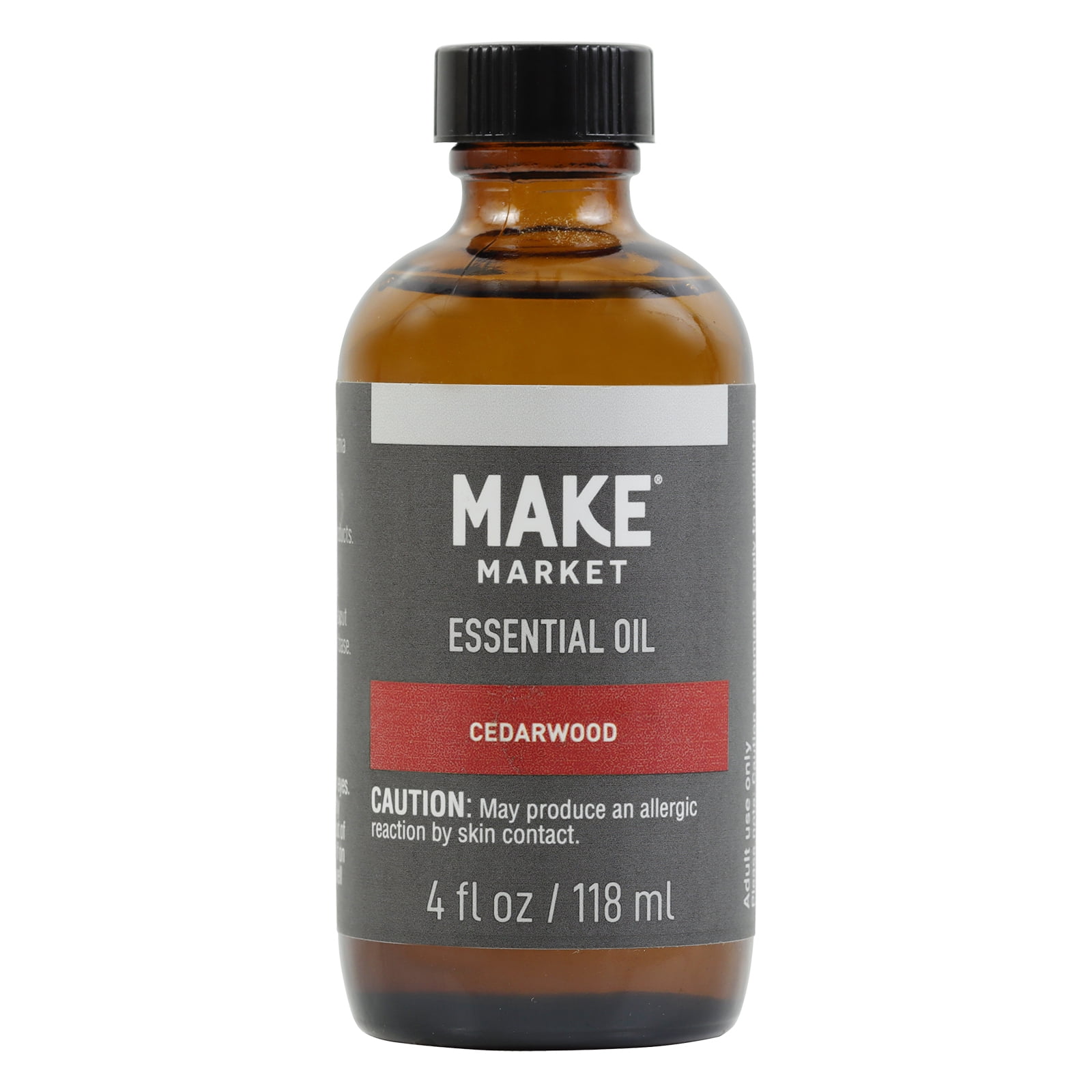 4 oz Cedarwood Essential Oil by Make Market – Fragrant Scented Oil for DIY Soaps - Lotions & Body Care Products - 12 Pack