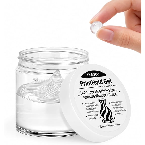 4 oz Clear Exhibit Gel, Removable Museum Paste Putty Wax | Reusable Adhesive Putty, Fixed Collection for Resin models, Artifacts and Decorations to Prevent Vibration, Falling