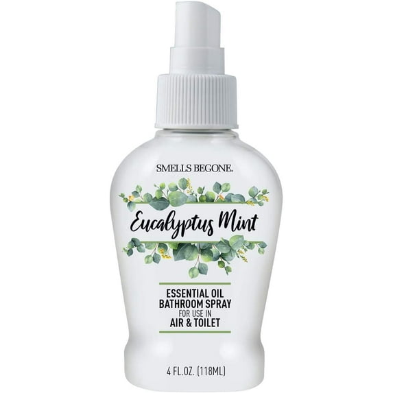 4 oz Essential Oil Air Freshener Bathroom Spray - Eliminates Bathroom & Toilet Odors - Made with Essential Oils - Eucalyptus Mint Scent