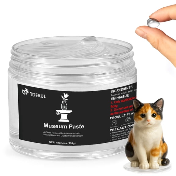 4 oz Museum Exhibit Fixing Gel, Removable Clear Gel, Reusable No Residue, Secures Museum Collections, Artifacts & Decorations, No Dry Time