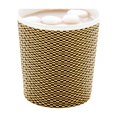 thumbnail image 1 of 4 oz Mocha Pin Check Paper Coffee Cup - Spiral Wall - 2 1/2" x 2 1/2" x 2 1/4" - 500 count box, 1 of 3