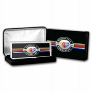 4 oz NASCAR 75th Double Sided Colorized Silver Bar COA #5