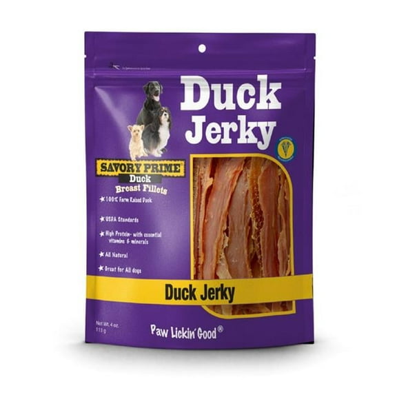 4 oz Natural Duck Jerky Dog Treat