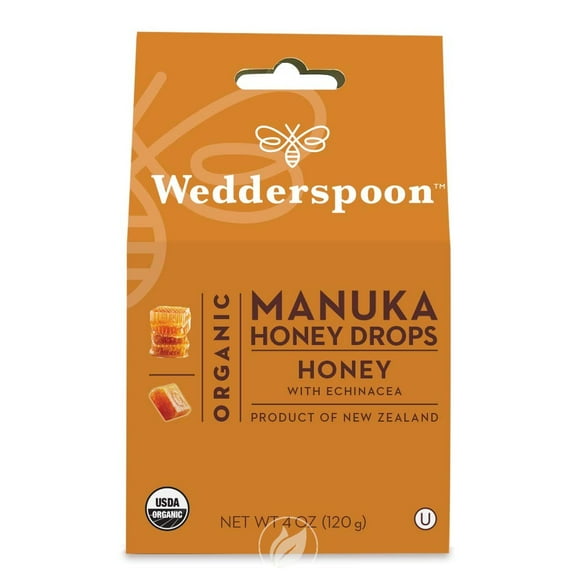 4 oz Organic Manuka Honey & Echinacea Drops, Pack of 2