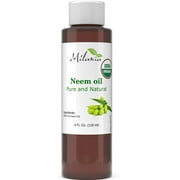 4 oz Premium Organic Neem Oil Virgin, Cold Pressed, Unrefined 100% Pure Natural. Excellent Quality.