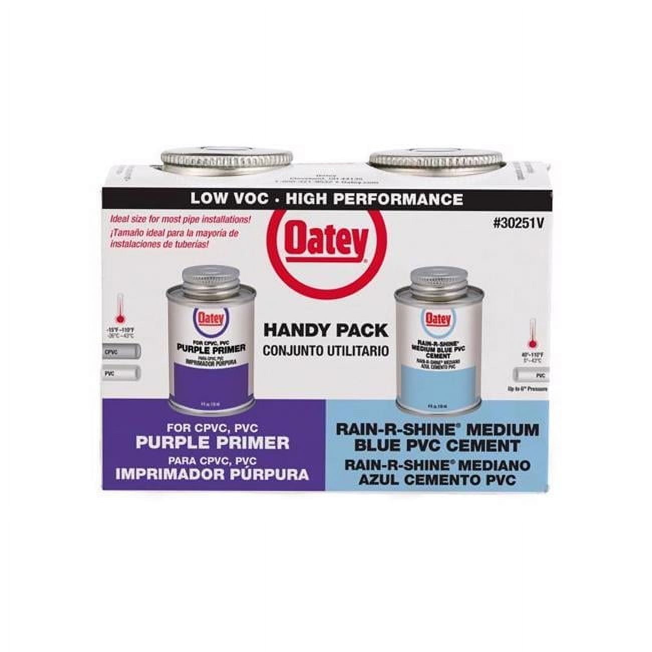 4 oz Rain-R-Shine Primer & Cement for PVC - Blue & Purple - Walmart.com