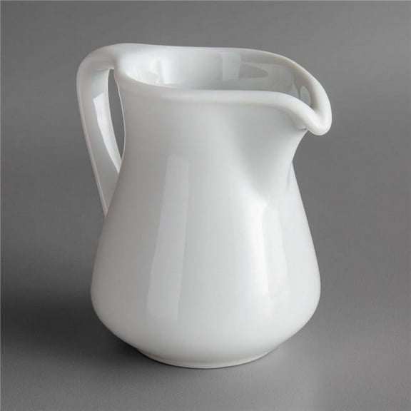 4 oz Royale Bright White Porcelain Creamer