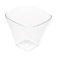 thumbnail image 1 of 4 oz Square Clear Plastic Bellissima Tasting Cup - 2 1/2" x 2 1/2" x 2 1/4" - 100 count box, 1 of 2