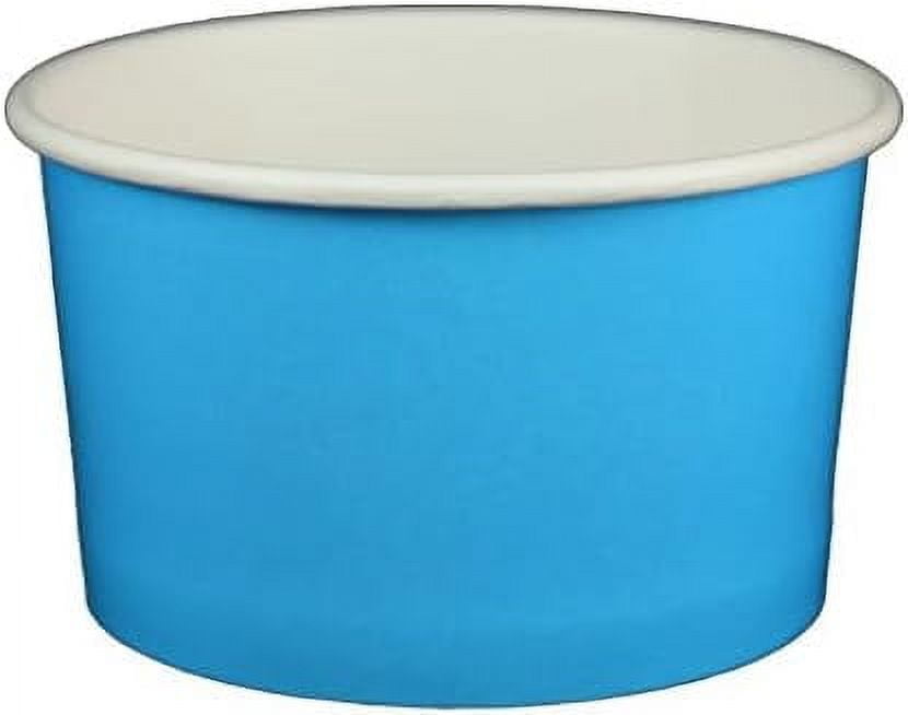 4 oz Stock-colored Yogurt Paper Cups - 1000 Count (Solid Blue ...