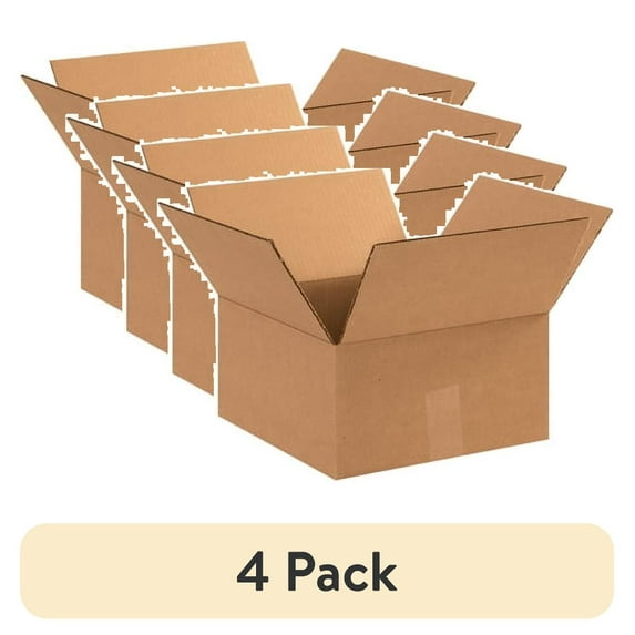 (4 pack) Office Depot® Brand Corrugated Boxes 11" x 11" x 6", Bundle of 25