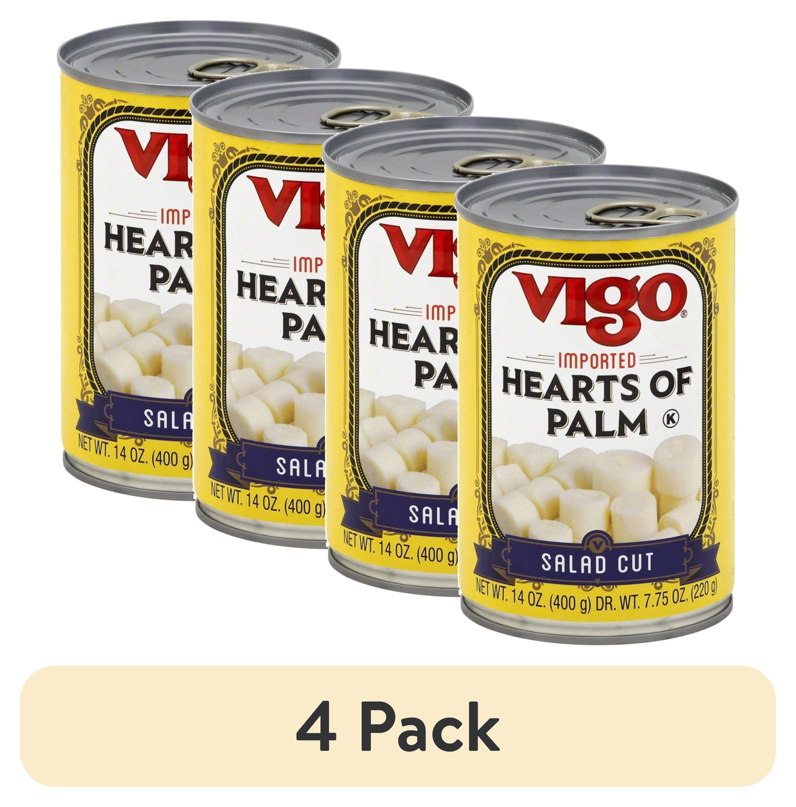 (4 pack) 14oz Vigo Hearts of Palm Salad Cut