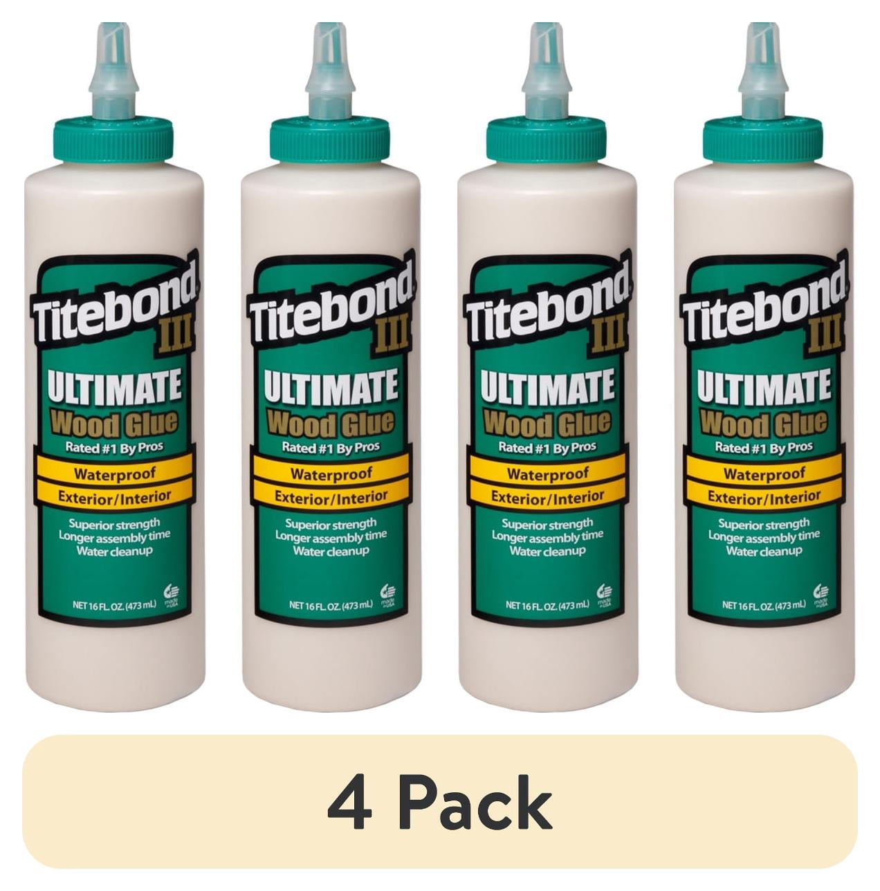 (4 pack) Titebond 1414 16 Oz Tan Titebond® III Ultimate Wood Glue