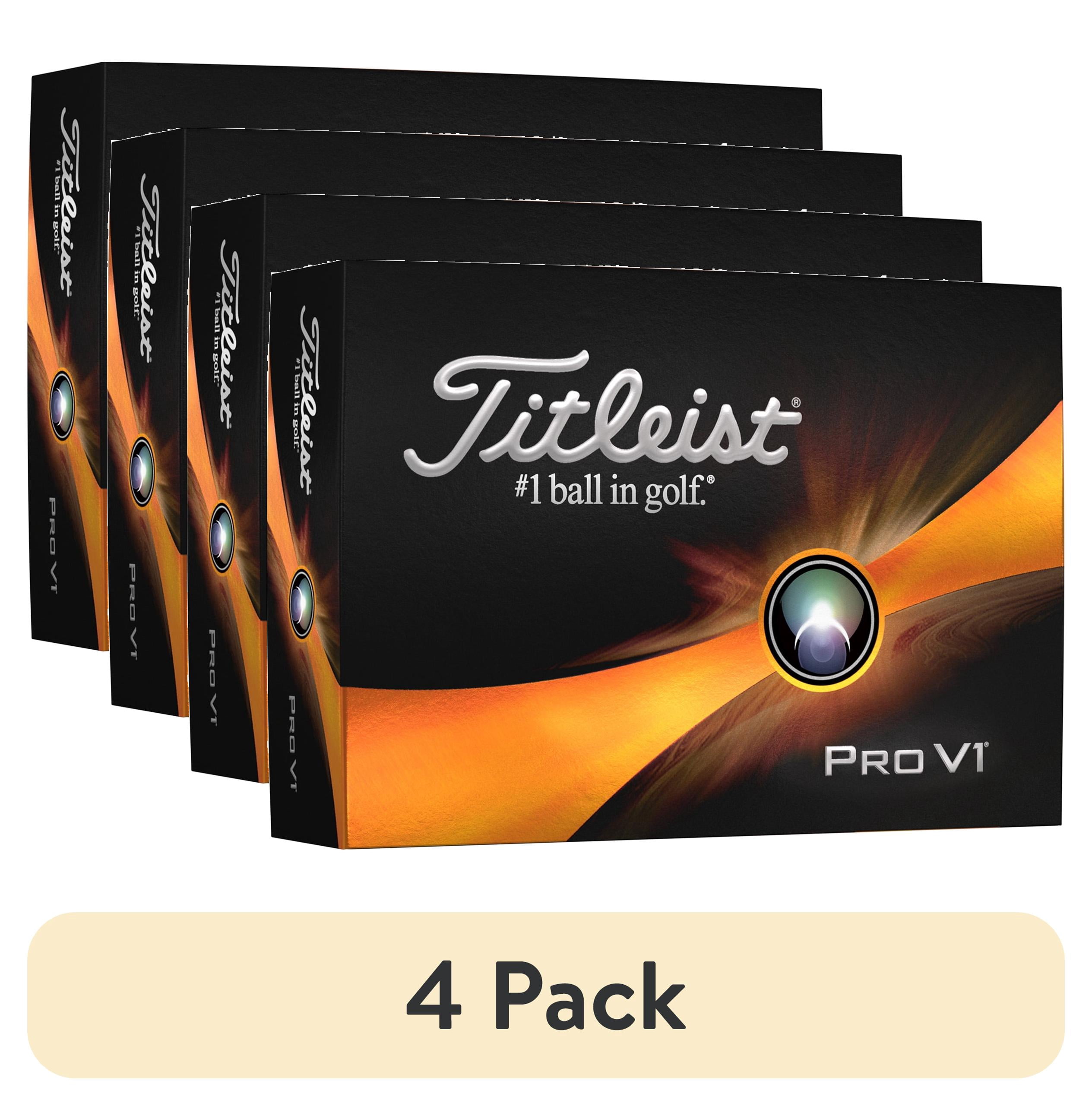 (4 pack) 2023 Titleist Pro V1 Golf Balls, White, 12pk