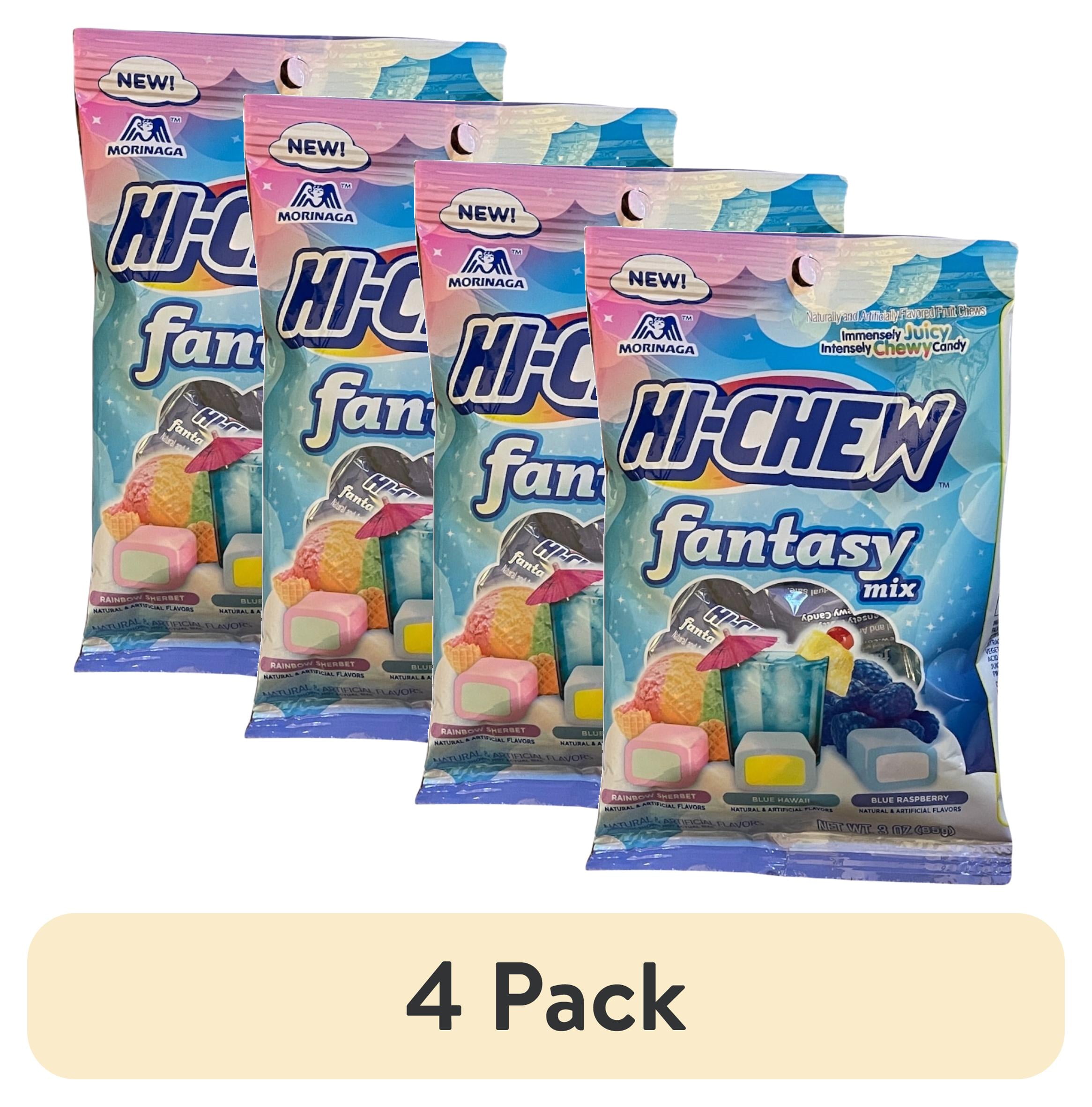 4 pack) 2PK Exclusive Hi-Chew FANTASY Mix - Blue Hawaii, Rainbow