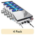 thumbnail interactive-video image 1 of (4 pack) 8 in 1 External CD/DVD Drive for Laptop, USB 3.0 Ultra Slim External CD/DVD Player with 4 USB-A Ports, 1 Type-C Port, 2 TF/SD Card Slots, External CD/DVD Burner Compatible with macOS/Windows/Linux, 1 of 10