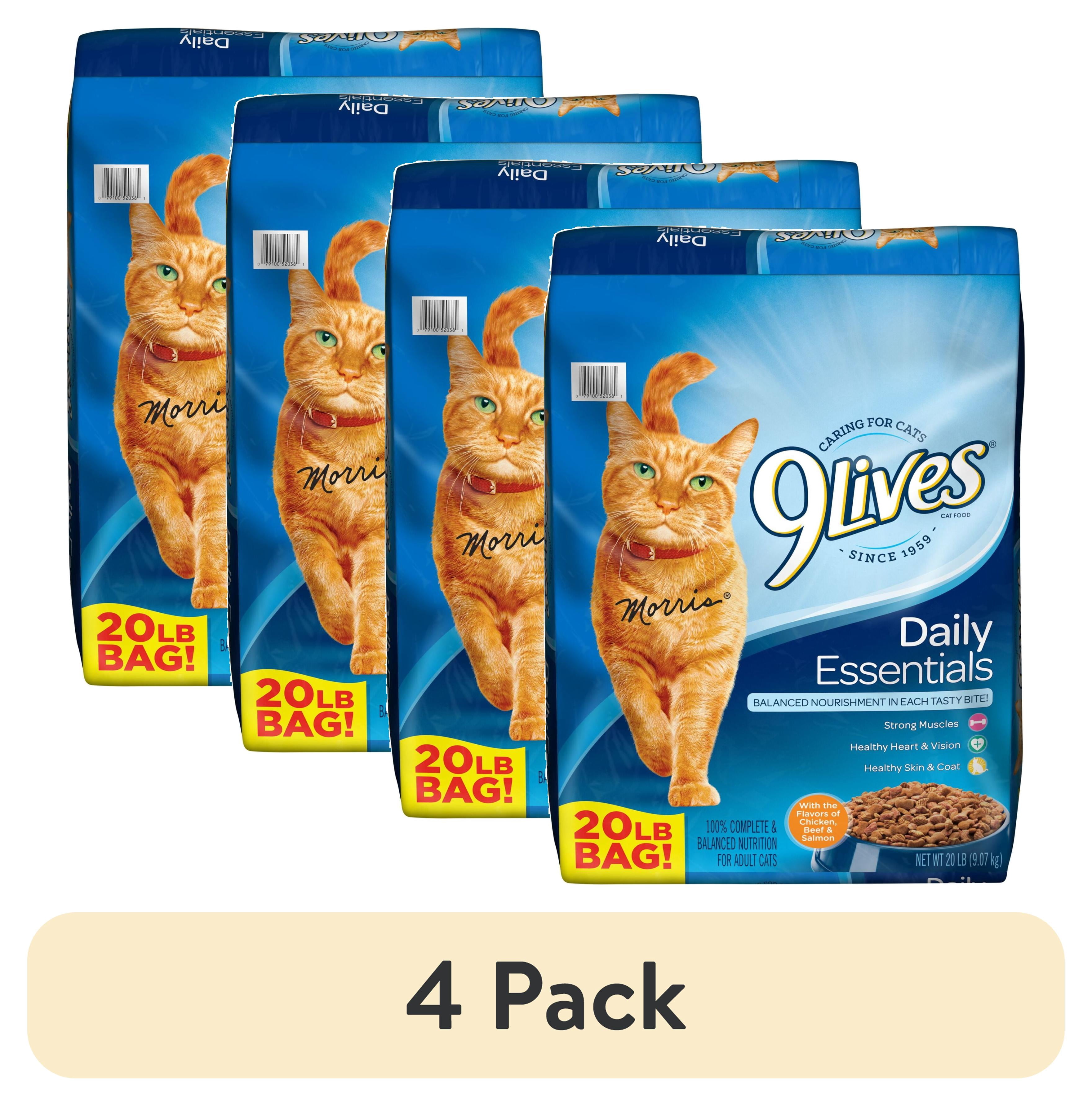 (4 pack) 9Lives Daily Essentials Dry Cat Food, 20 lb. Bag