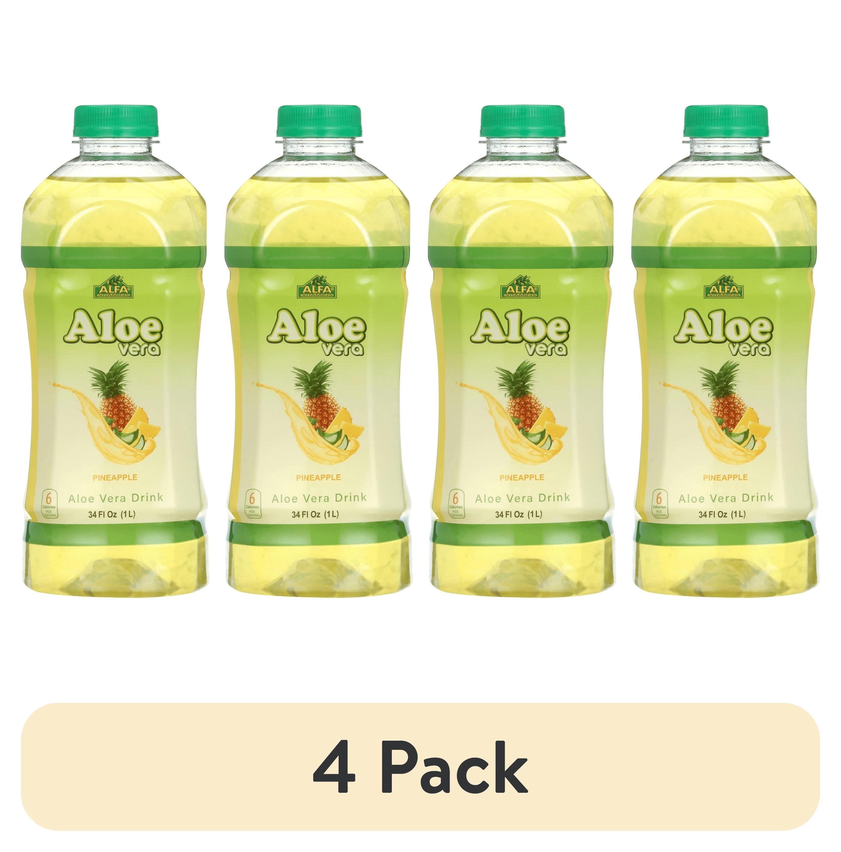 4 pack) ALFA VITAMINS® Aloe Vera Drink - Pineapple - Walmart.com
