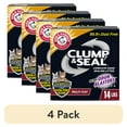 thumbnail image 1 of (4 pack) ARM & HAMMER Clump & Seal Multi-Cat Complete Odor Sealing Clumping Cat Litter, 14 lb, 1 of 15