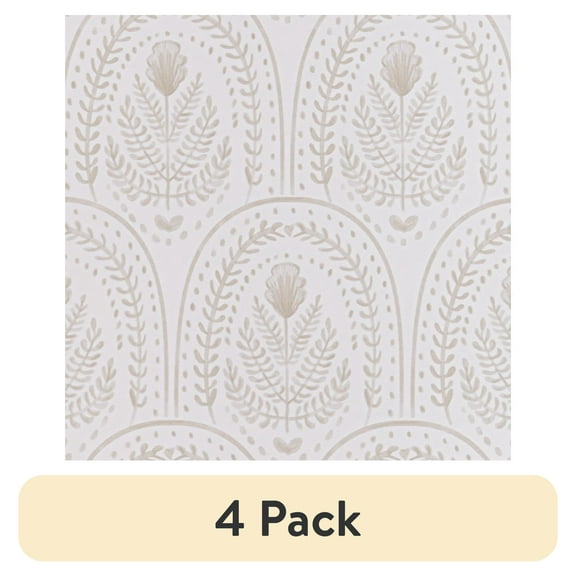 (4 pack) Abyssaly Peel and Stick Wallpaper Modern Wall Paper Boho Self-Adhesive Removable Wallpaper 17.3 in×118 in