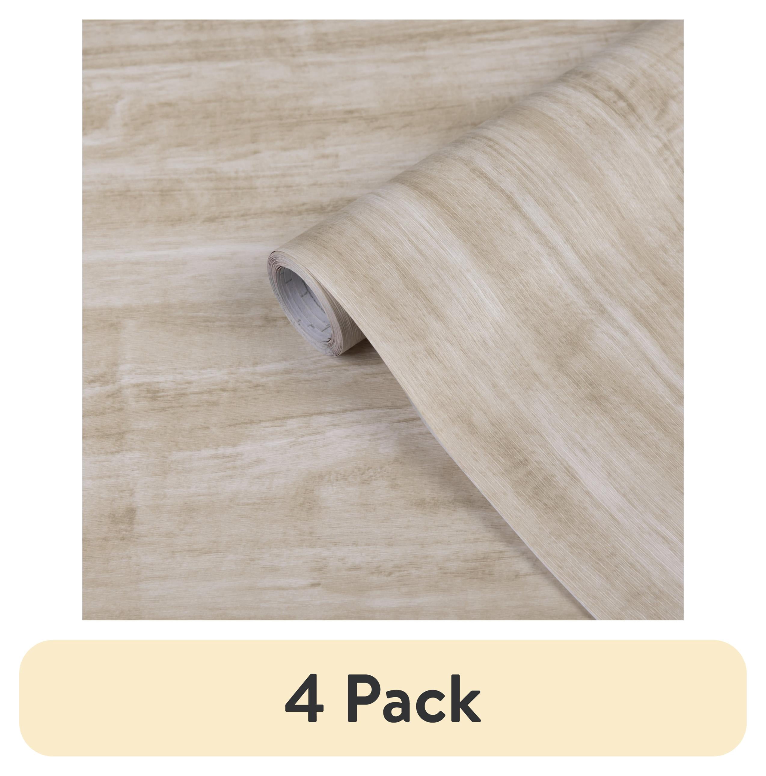 (4 pack) Abyssaly Wood Peel and Stick Wallpaper Self-adhesive Removable Contact Paper 15.7" x 118" Decorative Vinyl Wood Wall Paper for Bedroom Countertop Closet