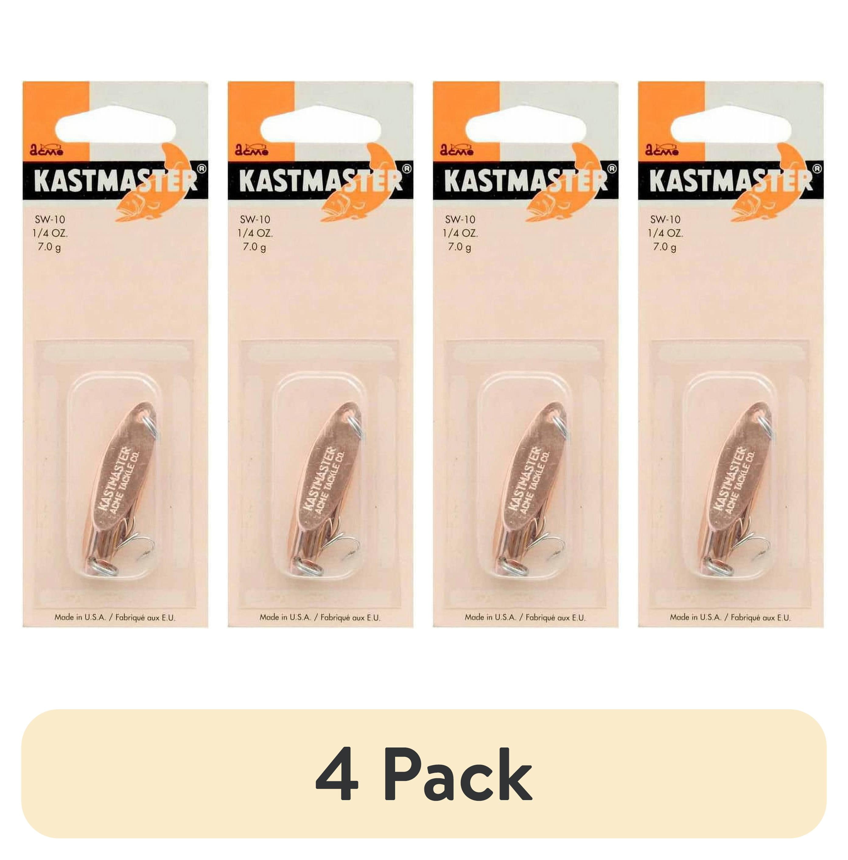(4 pack) Acme Tackle Kastmaster Fishing Lure Spoon Copper 1/4 oz.