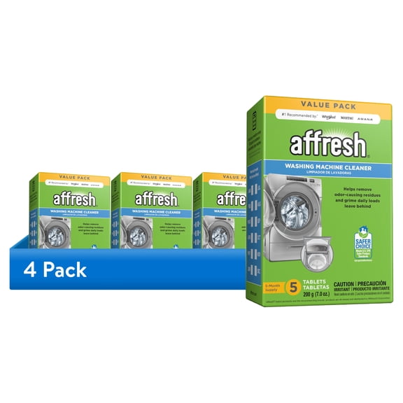 (4 pack) Affresh Washer Cleaner Tablets, 5 Count