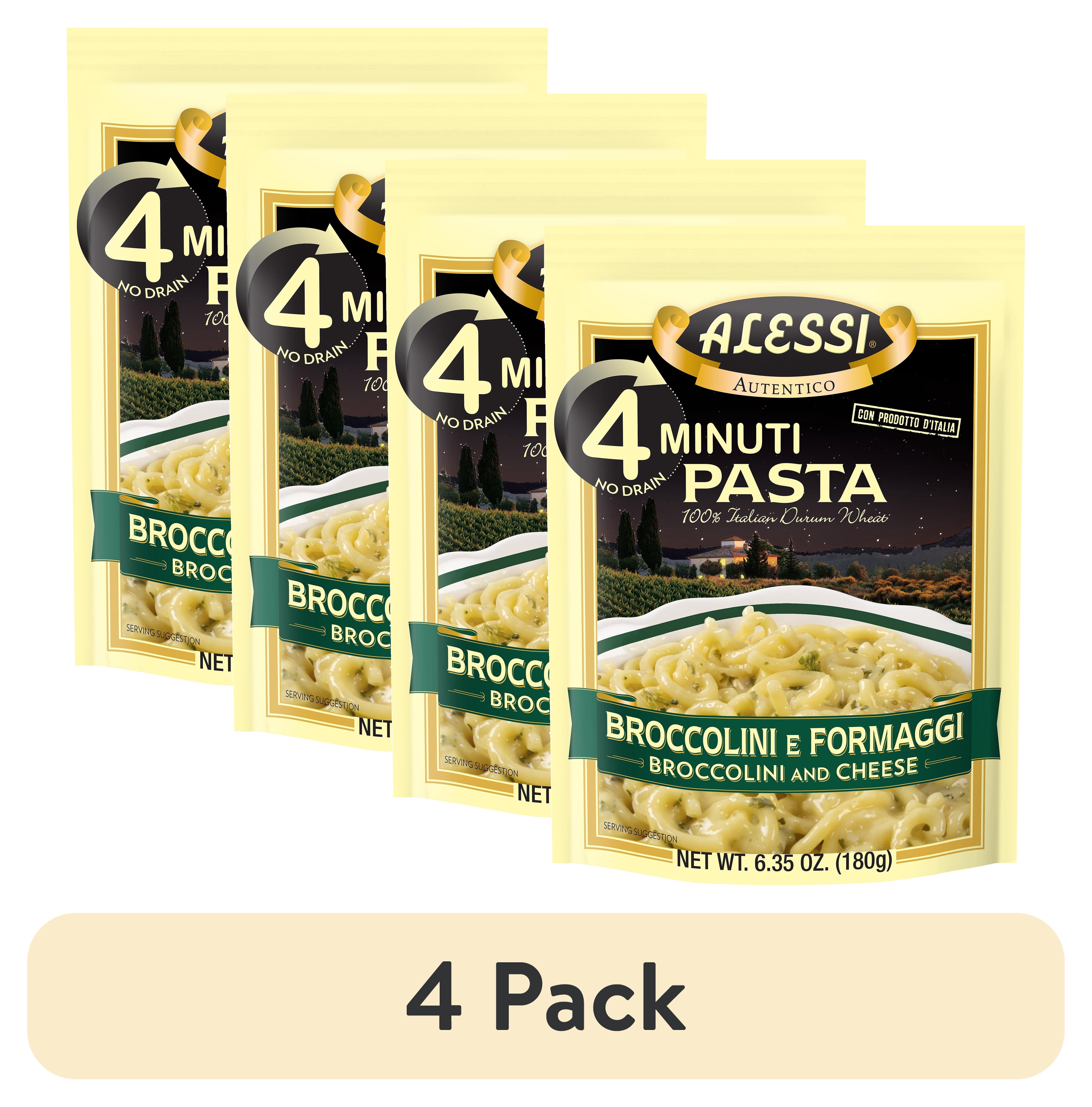 (4 pack) Alessi Pasta Broccoli e Formaggi 6.35 oz Shelf Stable