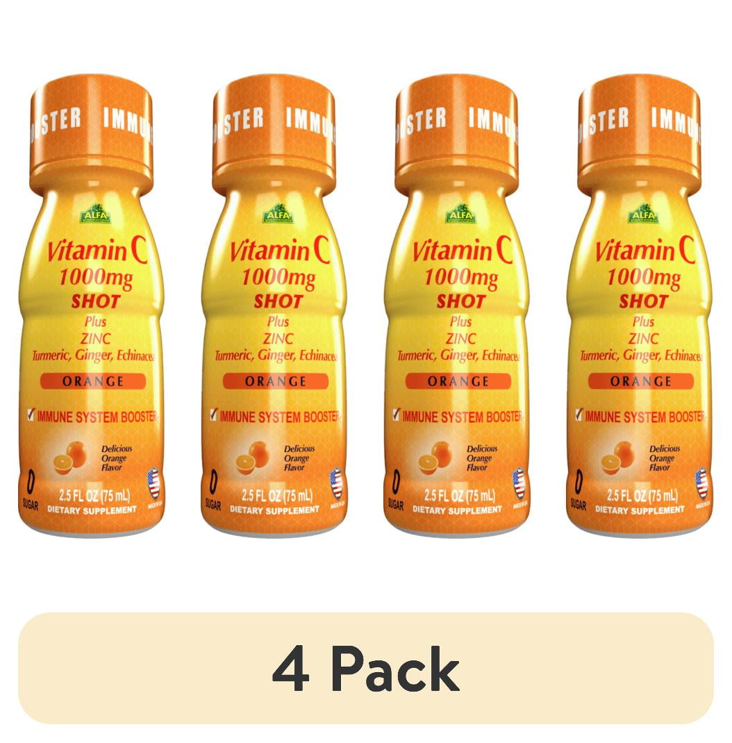 (4 pack) Alfa Vitamins Vitamin C 1,000mg SHOT