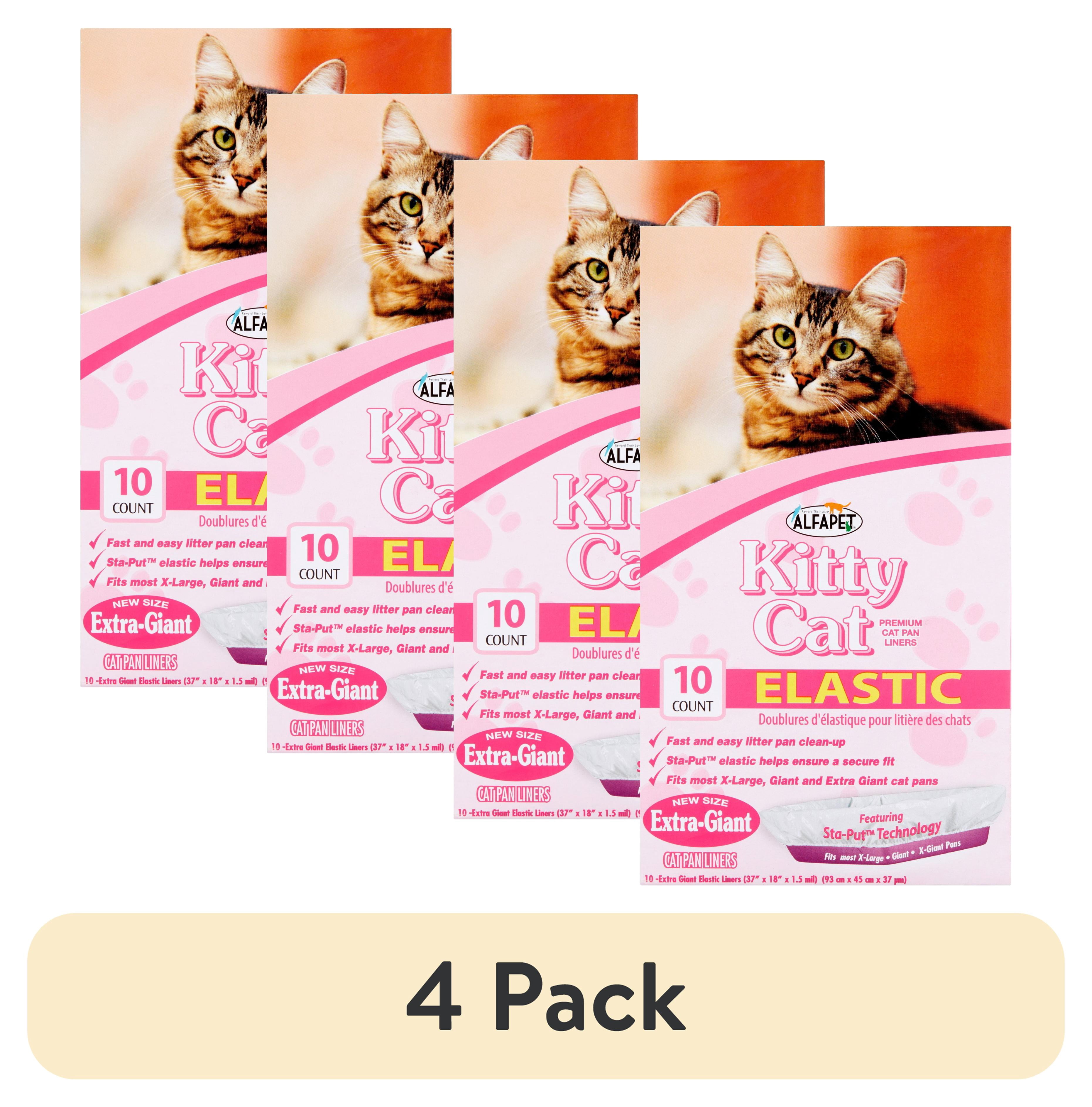 kitty catページ 6 pack) Alfapet, Kitty Cat Elastic Litter Box Liners, 10 Count