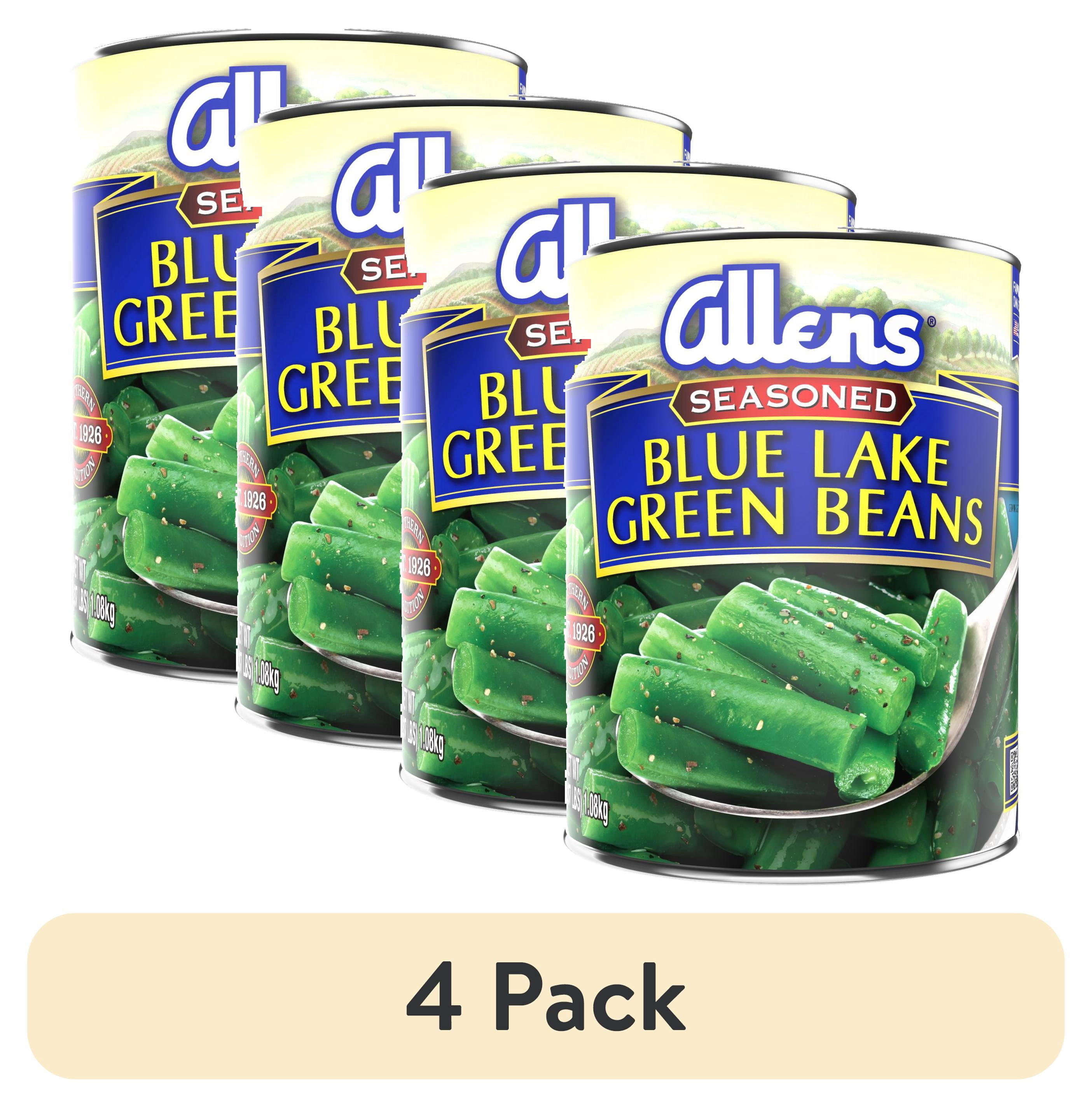 (4 pack) Allen's Blue Lake Seasoned Green Beans, 38 oz., Can