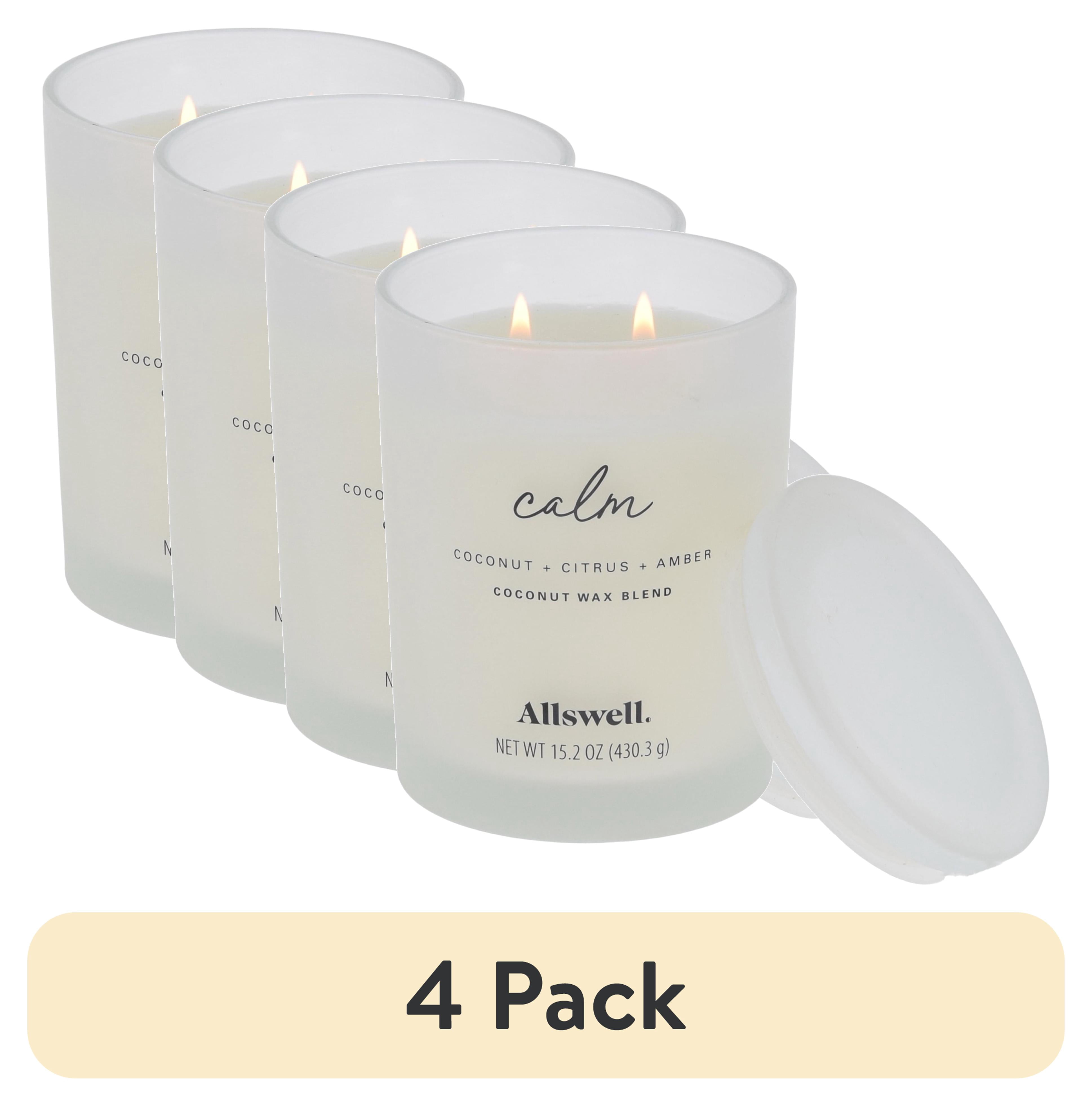 Allswell Calm Coconut Citrus Amber 2-Wick 15oz Spa Candle Vanilla