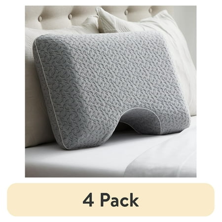 (4 pack) Allswell Side Sleeper Memory Foam Pillow, Standard/Queen