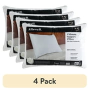 (4 pack) Allswell Ultimate Support Bed Pillow with Dual Function Fill and Removable Cover, Standard/Queen
