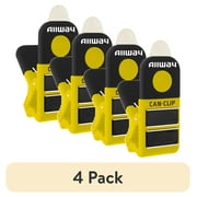 (4 pack) Allway 2-in-1 Magnetic Can Clip, Attaches to The Rim of Paint Cans with Steel Can Opener Tab, 3.25in. x 1.2in.