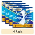 thumbnail image 1 of (4 pack) Always Infinity FlexFoam Pads, Size 4, Overnight, Wings, Unscented, 48 Count, 1 of 14