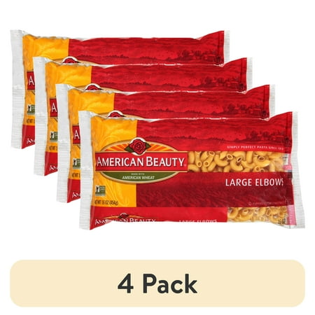 (4 pack) American Beauty 16 oz Large Elbow Pasta
