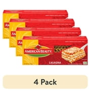 (4 pack) American Beauty Lasagna Pasta, 12-Pack (16 oz Each) – Classic Lasagna Sheets for Homemade Italian Style Dishes
